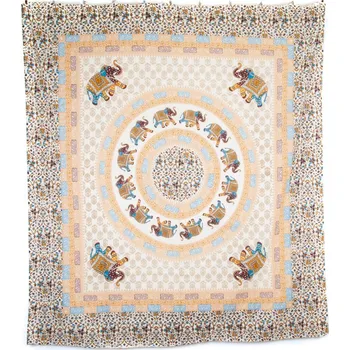 Přehoz na lůžko Přehoz double Elephant World hnědá