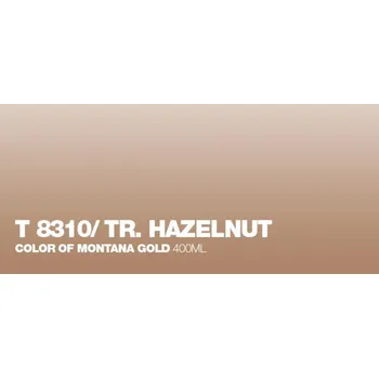 Barva ve spreji MONTANA CANS Montana Gold Transparent gold transparent: T8310 TRANSPARENT HAZELNUT