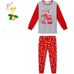 DÍVČÍ PYŽAMO šedá/červená Kugo MP3828