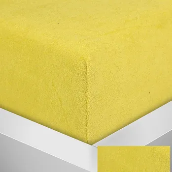 Prostěradlo Numberoplus Froté prostěradlo - Žlutá Velikost: 140x200 cm