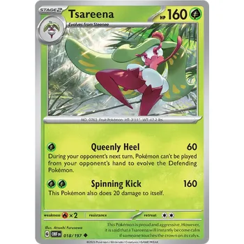 Sběratelská karetní hra Pokémon TCG Tsareena 018/197