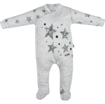 Kojenecký overall Overal kojenecký bavlna - STARS šedý - vel.80