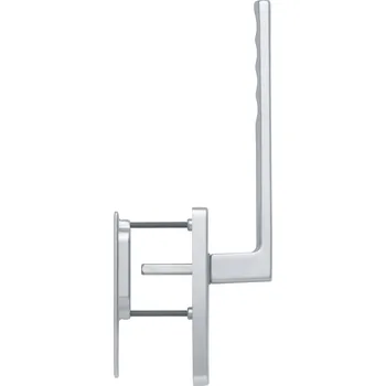 Dveřní kování Sada HS klika HOPPE Toulon s mušlí, stříbrná F1, 10x73mm, dveře 75-80mm