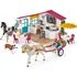 domeček pro figurky Schleich Horse Club 72158 Cavaliers Café jízda kočárem