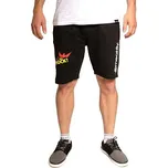 Meatfly pánské teplákové kraťasy Big Shock Black | Černá | Velikost L