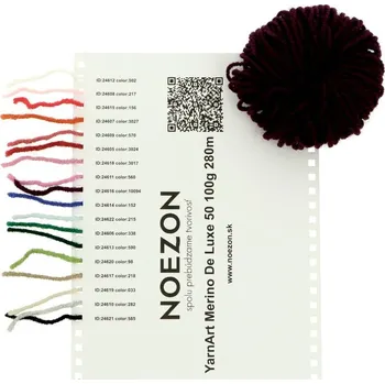 Vzorník vln YarnArt Merino De Luxe 50