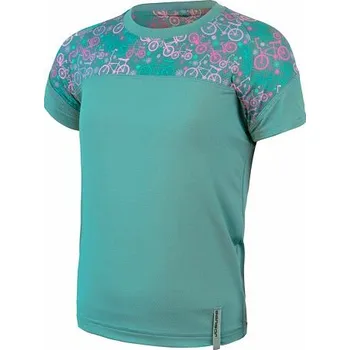 cyklistický dres Triko krátké dětské SENSOR COOLMAX IMPRESS mint/purple bikes 110