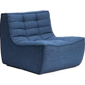 Křeslo Jednosedák / křeslo Ethnicraft N701 látka tmavě modrá 80x91 v.76