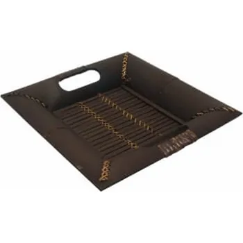 Podnos bambus Čtverec 01 30 x 30 cm hnědá
