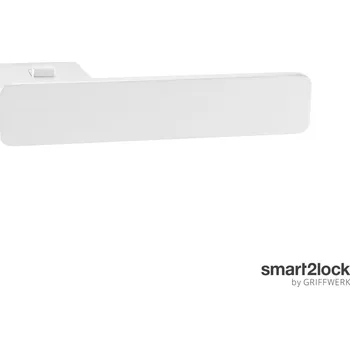 Dveřní kování MP KOVÁNÍ GK - R8 ONE S2L Provedení: KLIKA/KLIKA WC LEVÁ, Povrch: Bílá matná, Typ otvoru: BEZ SPODNÍ ROZETY