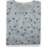 Valerie Dream Dámské pyžamo s dlouhým rukávem MAGDA Barva: Tyrkysová, Velikost: 2XL