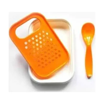 Kuchyňská škrabka Struhadlo MINI s miskou a lžíčkou