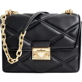 Michael Kors kabelka Serena vegan leather small gold černá