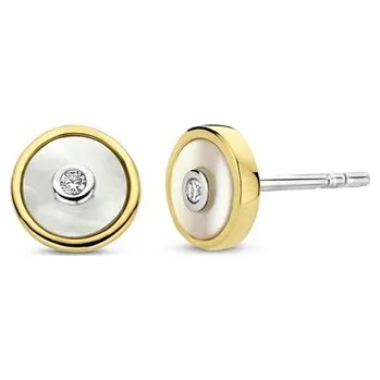 Náušnice Zlacené náušnice TI SENTO se zirkony 7926MW