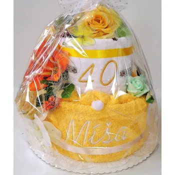 Veratex Textilní dort se jménem dvoupatrový 7