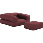 Karup Design Rozkládací křeslo Cube s podnožkou