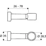 Schell držák spl.trubky WC rovné -stavitelný S032030699