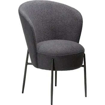 Jídelní židle ​​​​​Dan-Form Tmavě šedá bouclé jídelní židle DAN-FORM Orbit