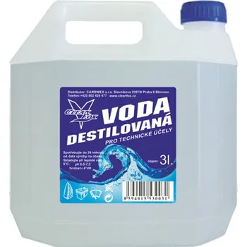 Destilovaná voda Clean Fox CLEANFOX DESTILOVANÁ VODA 3 l