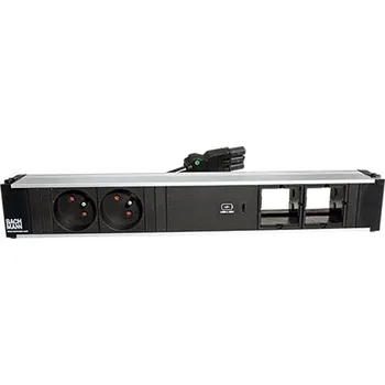 BACHMANN Systém CONI, box pro 6 modulů, 2x zásuvka CZ, zdroj 60W (USB C), 2x volné (912.1679) - 19.07.0085