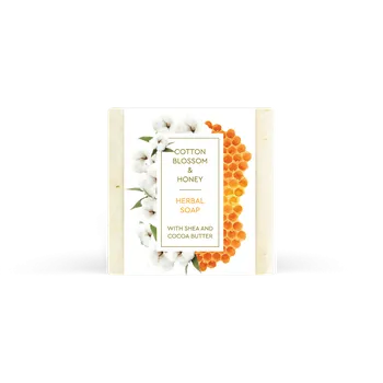 Mýdlo Refan Přírodní bylinkové mýdlo Květ bavlník a med 120 g