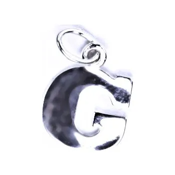 Přívěsek Stříbrný přívěsek písmeno G - P904 (Stříbrné písmenko)