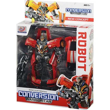 autíčko Rappa 225596 Autorobot se světlem a zvukem 20 cm červený