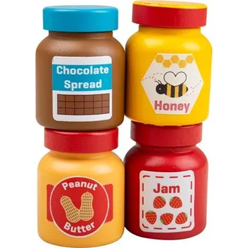 Dřevěná hračka Bigjigs Toys Dřevěná sada svačinkových pomazánek