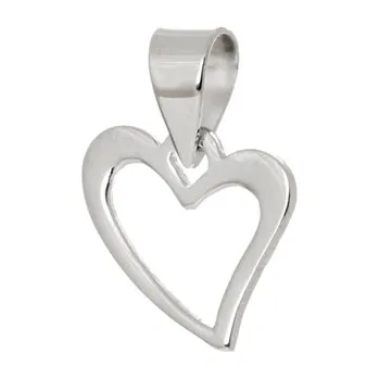 Šperk Stříbrný přívěšek srdíčko STRZ1031F