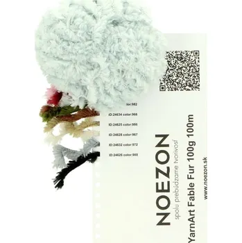 Galanterie Vzorník vln YarnArt Fable Fur