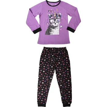 Dívčí pyžamo Bavlněné dívčí pyžamo Wolf S2352B, fialové