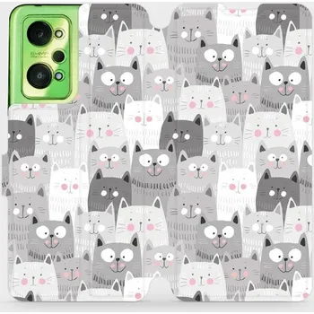 Pouzdro na mobilní telefon Flipové pouzdro Mobiwear na mobil Realme GT Neo 2 - M099P Kočičky - VÝPRODEJ (Parádní flip obal, kryt, pouzdro Mobiwear na mobilní telefon Realme GT Neo 2 s motivem M099P Kočičky)