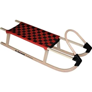 Sáně Sáně Lion Lavina 110 cm, Barva Červenočerná kostka