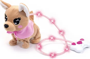 Plyšová hračka Simba Toys Chi Chi Love Loomy ovládaný svítícím kabelem