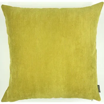 Dekorativní polštářek BYTEMA Dekorační povlak RIBS žlutý 45 x 45 cm