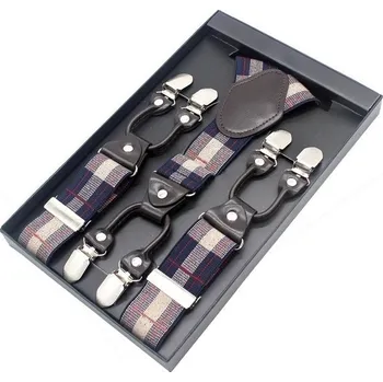 Kšandy Pánské kšandy modrobéžové Bentley Dark Modrá