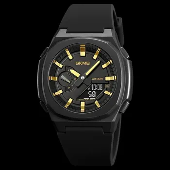 Hodinky Vodotěsné pánské sportovní hodinky - Černá Zlatá Černá