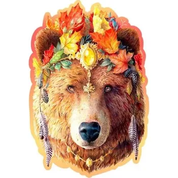 Puzzle Dřevěné puzzle Stylový medvěd 250 dílků EKO