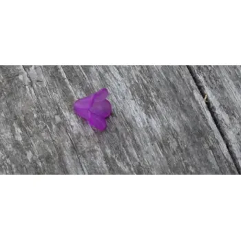 Materiál na výrobu šperku plastový korálek zvonek, 14 x 10 mm, fialový