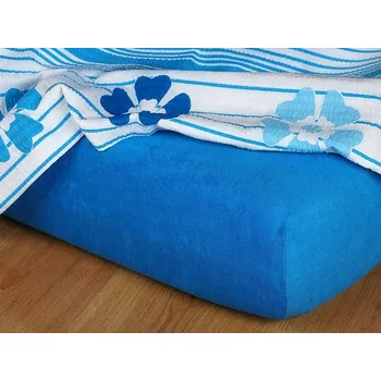 Povlečení Dadka Dadka prostěradlo froté barva modrá královská 90/200