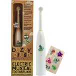 JACK N'JILL Hrající dětský elektrický zubní kartáček Buzzy Brush