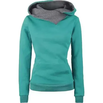 Dámská mikina Dámská mikina s kapucí - Zelená,XL