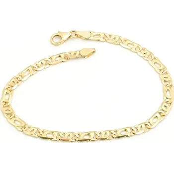 Náramek Pánský zlatý náramek 21 cm ZLNP030F + DÁREK ZDARMA