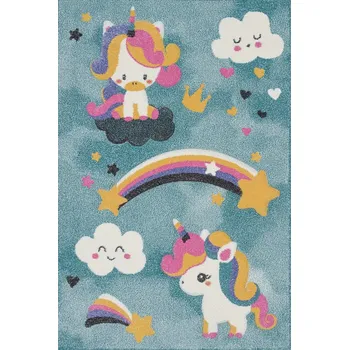 Koberec SINTELON Dětský kusový koberec PASTEL jednorožec 160 x 230 cm