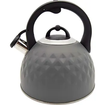 Varná konvice MEYERHOFF Konvice čajník nerez/lak 2,5L DIAMANT šedá, indukce