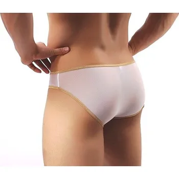 Pánské erotické prádlo Pánské erotické síťované průhledné slipy Bílá XL