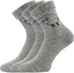 BOMA Ovečkana 3 páry světle šedé melé