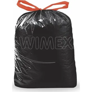 Pytle na odpadky Pytel na odpadky (LDPE) zatahovací černý 70 x 100 cm 120L [25 ks]