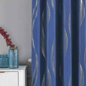 Závěs Zatemňovací závěsy Water Waves - Barva 03,130 x 230 cm,Tunel