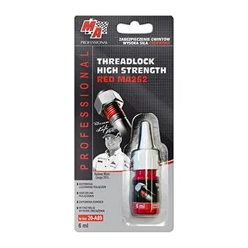 Autodoplněk MOJE AUTO Zajištění závitů červený vysoká pevnost 6ml